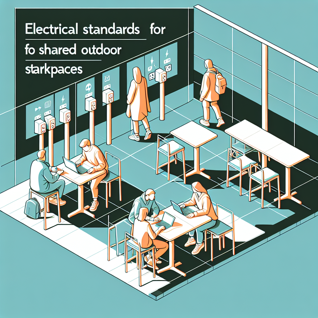 Normes électriques pour les espaces de travail partagés en plein air