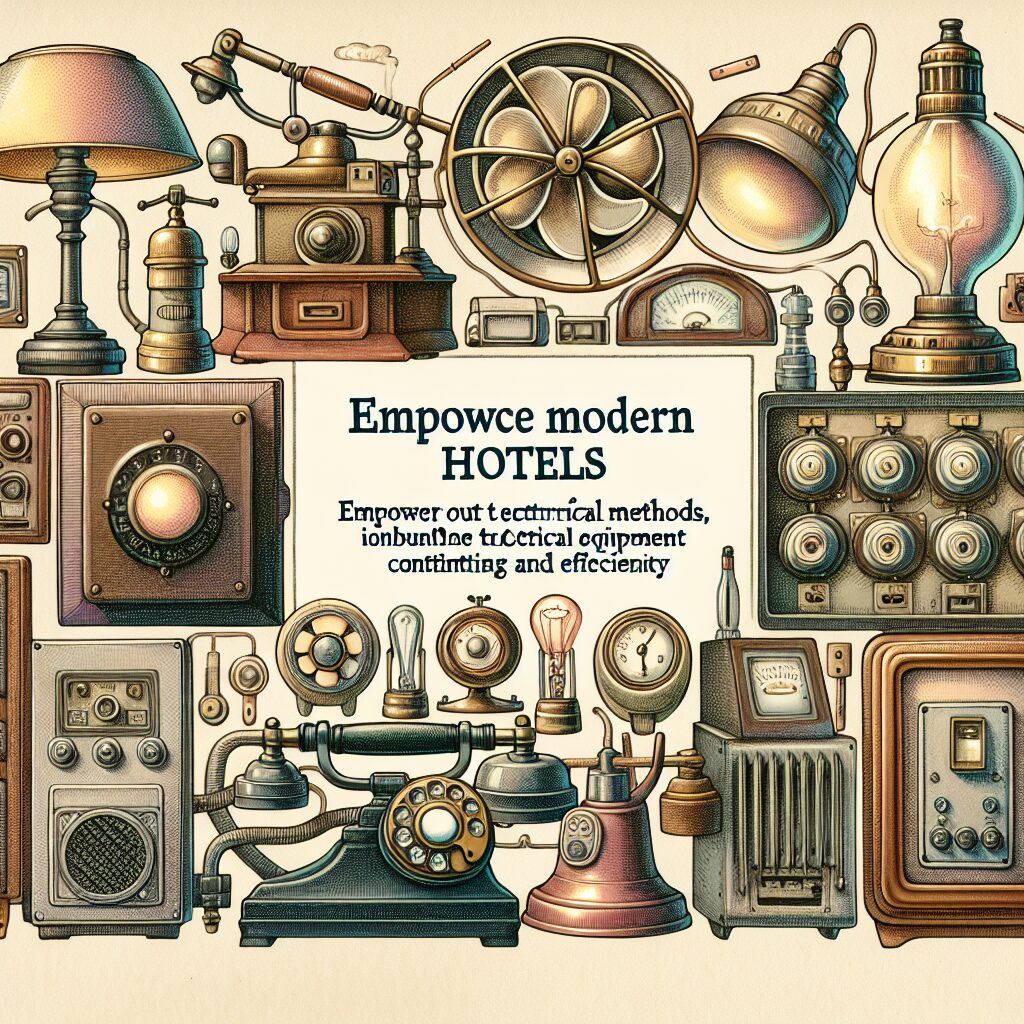 Équipements électriques pour les hôtels : allier confort et efficacité